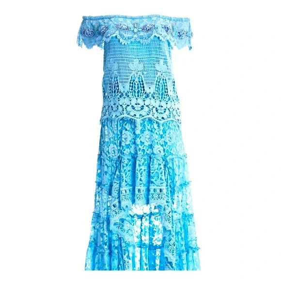 white christmas dresses Crochet Chic High Low Dress main image 0